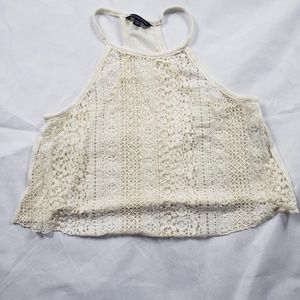 American Eagle Medium Cropped Halter Boho Top